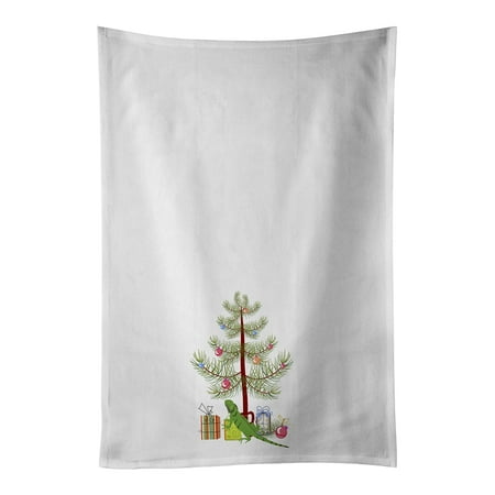 

Iguana Merry Christmas White Kitchen Towel Set of 2 19 in x 28 in