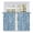 Cornflower Blue, variant on Mint Green Botanical Kitchen Curtain for Berdoom Living Room Cafe 72 Inch Length, Spring Summer Chic Wildflowers Tiers Curtains Light Filtering Drapes Rod Pocket Window Treatment 2 Panels 52"Wx72"L