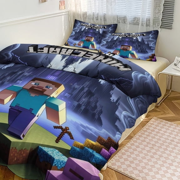 Fortnite Bedding Sets Twin Queen King Size Game Printed Bed Set 3Pcs Duvet Cover Bedroom Decor for Boys Girls Adult Gift 1Comforter 2 Pillowcases