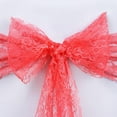 thumbnail image 2 of BalsaCircle 5 Lace Chair Sashes Bows Ties Coral, 2 of 4