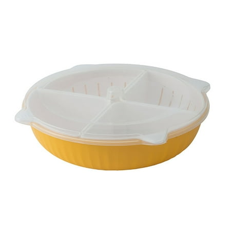 

Amosfun Plastic Vegetable Berry Colander Stackble Fruit Strainer Tray Strainer Bowl