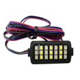 thumbnail image 4 of Luz trasera de motocicleta, luces de avión de motocicleta modificadas, luces estroboscópicas LED de dos colores, luces de advertencia de freno, luces piloto F1 de 21 LED, 1 pieza, 4 of 5