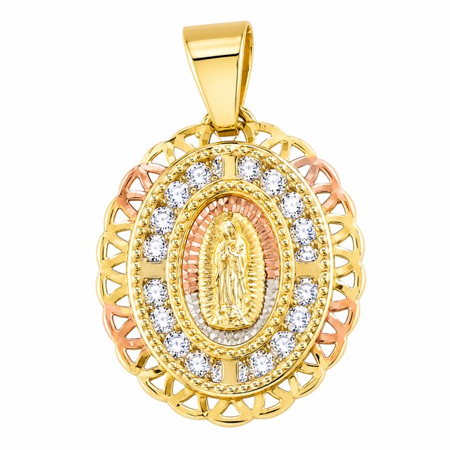 Medalla Virgen de Guadalupe Oro 14 Kilates