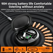MPOW Wireless Bluetooth 5.4 Earbuds, OWS Ear-Hook Open-Ear Earphones, Touch Control Non-In-Ear Sports Headphones with Charging Case