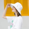 thumbnail image 6 of Womens Cotton Wide Brim Sun Hats UPF50+ UV Packable Beach Hat Summer Bucket Cap for Travel, 6 of 7