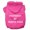 Bright Pink, variant on Christmas Pet Dog Cat Hoodie Screen Printed, "Property of North Pole"