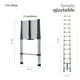 thumbnail image 5 of Escalera Telescópica SelectShop 13 Peldaños Ajustable Retráctil 3.8 M, 5 of 5
