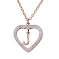 thumbnail image 1 of Collar de Mujer Corazón con Inciales LuckyLy, Modelo Adina rosa UNITALLA, 1 of 7