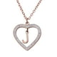 thumbnail image 1 of Collar de Mujer Corazón con Inciales LuckyLy, Modelo Adina rosa UNITALLA, 1 of 7