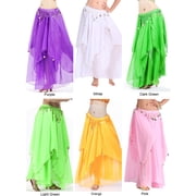 XChangeFun Elastic Waist Belly Dance Skirt with Coins (Women's)