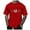 Red, variant on aDJFDGT T Shirts for Men Graphic Funny Heavyweight Men's Summer Fashion Canada National Day Partial Printed T Shirt