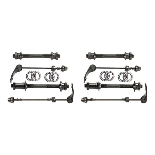 Maytalsory Metal Bike Axle Quick Release Skewer Set For Reliable Black Easy Installation front and Rear axle 2Set