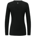 thumbnail image 3 of Little Donkey Andy Women's Wool Base Layer,Lightweight Thermal Underwear Tops Winter Long Sleeve shirts, Quick Dry Wicking (Black XS), 3 of 7