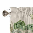 thumbnail image 5 of Fall Valances for Windows, Thanksgiving Pumpkin Cabbage Leaves Linen Rod Pocket Short Window Valance Curtains Holiday Window Treatment for Kitchen Living Room Bathroom, 60"x18", 5 of 6