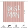 thumbnail image 2 of Shower Curtain Sets with Rugs 4 Piece with Non-Slip Rugs Toilet Lid Cover And Bath Mat Best Mom Waterproof Fabric Bath Curtains Gift for Mom for Bathroom Decor, 2 of 8