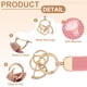 thumbnail image 3 of Llavero de muñeca con cinta, correa elástica para muñeca para mujeres y hombres, lindo llavero trenzado para llaves de coche, cámara, billetera, identificaciones, tarjeta, rosa, 3 of 7