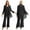Black, variant on iiniim 3PC Mother of The Bride Pants Suits for Women Chiffon Dress Suit Wedding Plus Size Evening Gowns Size S-3XL A Gray XL