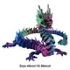thumbnail image 3 of Dragón impreso en 3D Dragón articulado impreso en 3D de 33/48 cm, juguete antiestrés, dragón articulado lindo, 3 of 6
