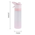 thumbnail image 2 of 700Ml Gradual Fog Surface Sport Water Bottle With 2-In-1 Dual Function Drink And Mist Cooling Lightweight Tritan Co Construction Food Safe And Bpa-Free Ideal For Outdoor, 2 of 7