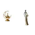 thumbnail image 1 of Quemador árabe de cono de resina de hierro, figura africana decorativa, estatua de dama tribal coleccionable, pieza de arte adecuada para el hogar, la, 1 of 8