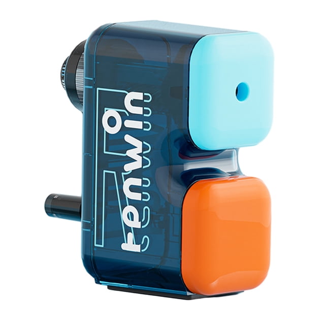 tenwin Manual Pencil Sharpener Hand Crank Pencil sharpeners 2B-6B / 8.2mm Diameter Colored Pencils Hexagonal/ Triangular/ Round Long Point Pencil Sharpener Support Auto Feed in and Built-in Frosted