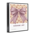 thumbnail image 3 of Stupell Industries Choose Joy Bow with Florals Black Framed Giclee Art, design by Courtney Haley, 30 x 24, 3 of 8