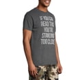 thumbnail image 4 of Humor Standing Too Close Men's and Big Men's Graphic T-shirt, 4 of 6