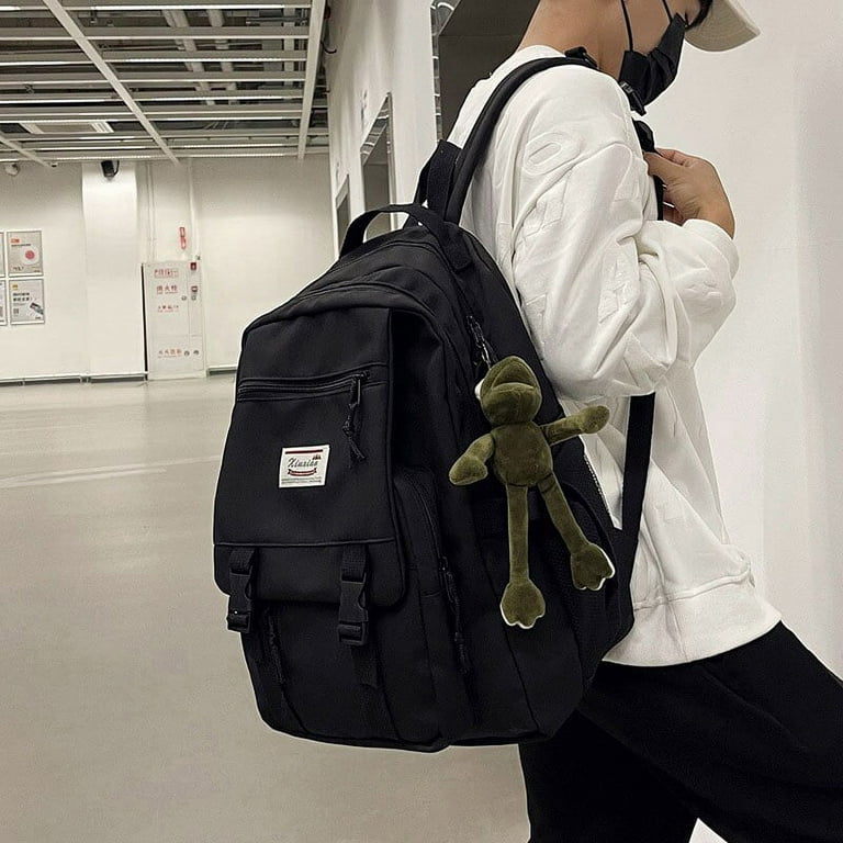 PINK Fashion Nylon Backpack bag and Waist Bag Set Mochila Casual