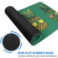 thumbnail image 6 of Rectangle Green and Yellow Mouse Mat, Funny Pineapple with Sunglasses, Large Non-Slip Rubber Gaming Mouse Pad with Stitched Edges, Office Mouse Pad for Women Men Kids, 31.5x11.8in, 6 of 7