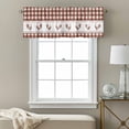 thumbnail image 3 of Vintage Brown Plaid Valance Curtain for Windows Farm Cock Chicken Animal Watercolor Rod Pocket Curtain Valances Short Window Treatments Panels for Kitchen Bathroom Laundry Room Basement 42 x 18 Inch, 3 of 9