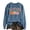 Light Blue, variant on Halloween Sweatshirt for Women Oversized Charming Floral Pumpkin Embroidered Crewneck Sweatshirt with Fall Harvest Loose Fit Pullover Tops Brick Red L