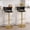Black, variant on Daluvenix Velvet Bar Stools Set of 2, Counter Height Barstools with Low Back, Gold 360° Swivel Bar Stool ,Counter Height Bar Chairs for Kitchen Island, Pub,Black