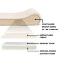 thumbnail image 6 of Furhaven Luxe Lounger Dog Beds for Small/Medium/Large Dogs & Cats - Orthopedic, Cooling Gel, Memory Foam, & More Ultra Plush Cream Large Memory Foam, 6 of 13