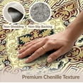 thumbnail image 6 of ODIKA Symmetrical Key Border Glam Shimmer Round Sparkle Sunburst Greek Flowing Dynamic Foldable Easy Care for King Size Bedroom, Master Suite, Under Bed, 6 of 7