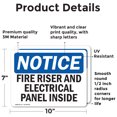 thumbnail image 2 of (2 Pack) Fire Riser And Electrical Panel Inside OSHA Notice Sign, 2 of 7