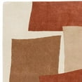 thumbnail image 4 of Papercut Modern Hand-Tufted Rug in Red Terracotta Area Rug, 4 of 5
