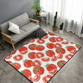 thumbnail image 2 of Cute Red Tomato Shaggy Area Rug, Rugs for Living Room Bedroom Non Slip Door Mat Indoor Carpet Machine Washable Nursery Home Decor Floor Mats for Entryway 60x39in-#, 2 of 5