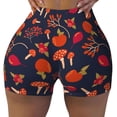 thumbnail image 2 of Haiem Autumnal Forest No Front Seam Biker Shorts for Women Yoga Workout Gym Bike Shorts with Tummy Control Moisture-Wicking-, 2 of 9