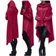 thumbnail image 2 of gakvbuo Sweaters for Women Fall Fashion Jesus Sweatshirts for Women Long Sleeve Pullovers Irregular Hem Long Tunic Tops Cloak Hoodies Zipper Solid Tops, 2 of 8