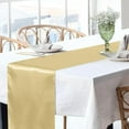 thumbnail image 3 of Wehilion 5 Pack Satin Table Runner 12 x 108 Inch Long Bright Silk Table Runner Smooth Fabric Table Decor Dinner Party Table Runner for Wedding Banquet Party Decoration, Champagne, 3 of 5