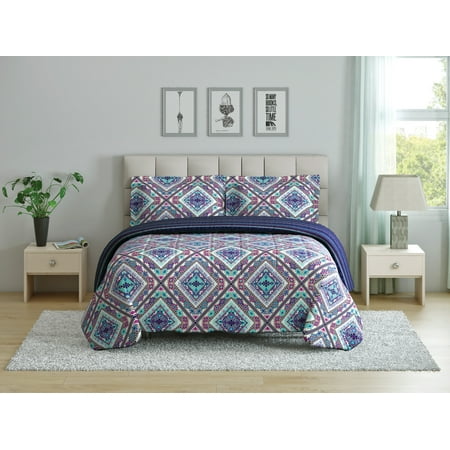 Oh Hello, (2) Piece Twin Comforter Set - Tribal Diamond Print