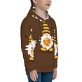 thumbnail image 3 of Kdxio Gnomes With Honey Pattern Boys Athletic Unisex Boys Girls Hoodie with Pocket Sweatshirts-X-Large, 3 of 6