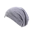 thumbnail image 1 of Qarigey Gorros de invierno con forro de satén para mujer, cómodos, de moda, para quimioterapia, regalos transpirables, suministros para cumpleaños y Sombreros gris oscuro, 1 of 6