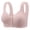 Gray, variant on Bras for Women No Underwires Oversize Womens Bras Wide Strap Front Closure Breathable Side Support Solid Color Sleep Bras Fashion for Office Beige L