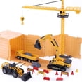 thumbnail image 1 of Set de juguetes para niños con grúa y herramientas para obras de construcción, 1 of 4