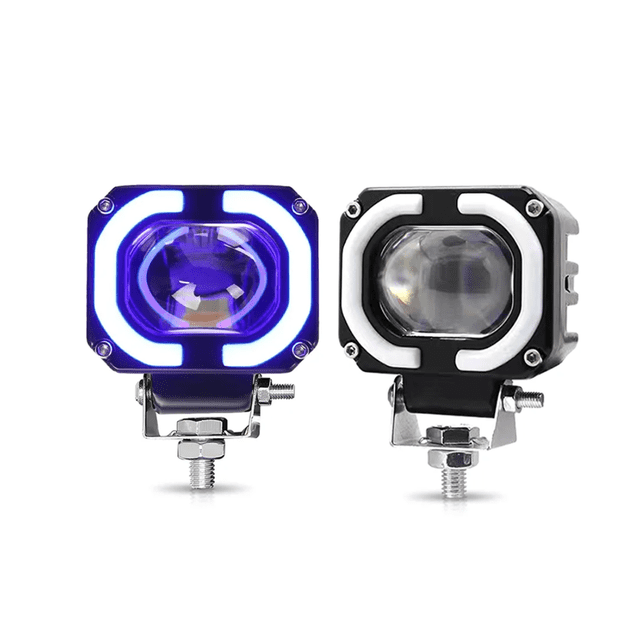 2pcs Faros Auxiliares Lupa Led 160w Para Auto Moto Luz Eo Safe Imports Azul