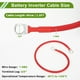 thumbnail image 4 of Cables de batería de inversor de 1.5 pies con terminal de 3/8" Lug de 7 AWG de Unique Bargains, Cobre estañado, 1 Pc Rojo, 4 of 7