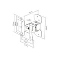 thumbnail image 3 of Brateck LCD-412 10 Pouces-23 Pouces LCD LED Plasma HDTV Pivotant Inclinable Pivotant Support Mural pour Téléviseur 15kg/33lb, 3 of 3