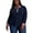 Blue - navy, variant on Womens Sky Captain Polo Shirt, Blue, Plus Size, 0X