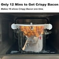 thumbnail image 5 of Glass Microwave Bacon Cooker, Microwave Popcorn Popper, 100oz Glass jar with Silicone Lid, Ramen Noodle Bowl and Vegetable Steamer, with Removable Glass Rod, Make 16pcs bacon one time, 5 of 10